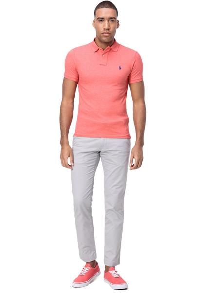 Polo Ralph Lauren Masculina Custom Fit Living Coral
