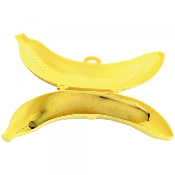 Porta Banana Fackelmann em Plástico - Amarelo
