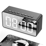 Portátil Mini Bluetooth Speaker desktop Espelho Screen Display Alarm Clock Home Garden Tools