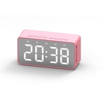Portátil Mini Bluetooth Speaker desktop Espelho Screen Display Alarm Clock