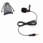 Portátil Mini Microfone de lapela Microfone Lapela Condensador Clip-On Com Fio Mikrofo