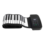 Portátil Piano Silicone St Rolo Folding 88 - Keyboard Key Rolo Da Mão Piano Pedal Com Apoio De Bateria