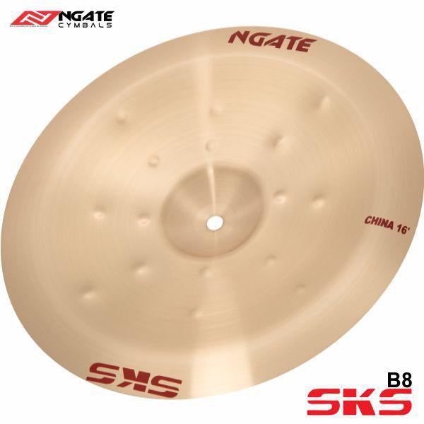 Prato de Bateria Efeito China 16 SKS(B8) da Ngate - Ngate Cymbals