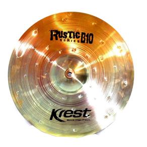 Prato Medium Crash - Ataque - 17´ Serie Rustic B10 da Krest Cymbals Bronze B10