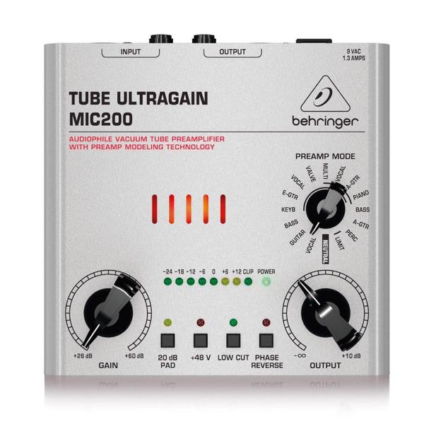 Pré-Amplificador Behringer Tube Ultragain MIC200