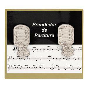 Prendedor Partitura Hinário Clipet Microfone Paganini PPT086