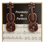 Prendedor Partitura Hinário Paganini Clipet Violino Par PPT084