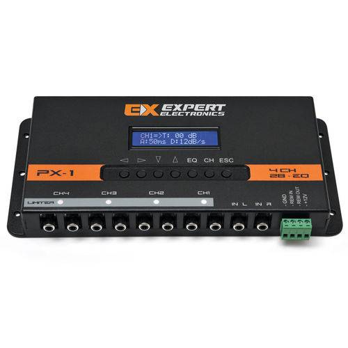 Processador de Audio Banda Expert Electronics 4 Vias Equalizador 28 Bandas Limiter - Px-1