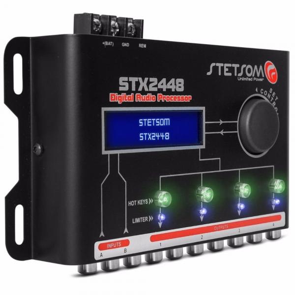 Processador de Áudio Digital Stetsom STX2448 4 Saídas Estéreo
