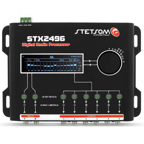 Processador de Audio e Crossover Stetsom Stx-2496