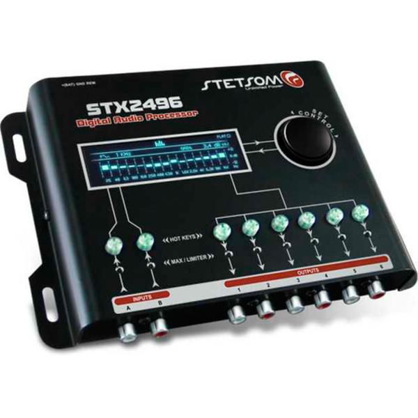 Processador de Áudio STX2496 2 Entradas e 6 Saídas - Stetsom