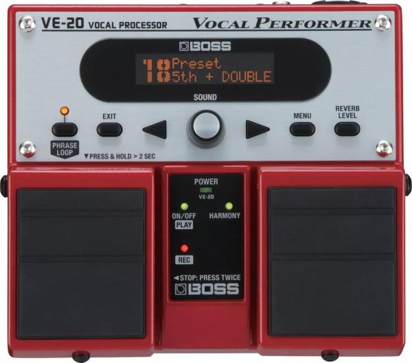 Processador de Efeitos Vocal Boss VE20