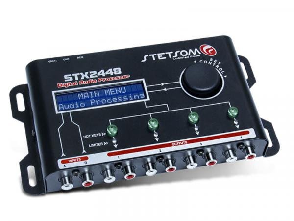 Processador Digital de Áudio Stetsom STX2448 - 2 Entradas 4 Saídas