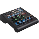 Professional 4-Channel pequeno Bluetooth Mixer com Reverb Effect para Home Karaoke USB Live Performance Stage Karaoke