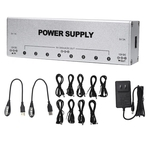 Professional Guitar Pedal Power Supply Isolated 9 Output Way for Effects Pedal US Plug 100-240V