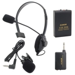 Profissional sem fio clip-on headset microfone microfone alto-falante amplificador transmissor receptor
