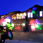 Projetor Laser Casa Jardim Light Natal Bivolt Led 5w Espeto