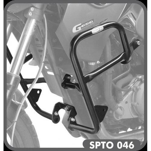 Protetor de Motor e Carenagem Aço Carbono Preto Pedaleira BMW G650 GS - Scam