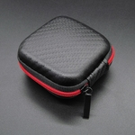 LAR prova portátil Mini Zipper Praça rígido Aseismic umidade Headphone saco de armazenamento Headset Caso Box para SD TF Cartões