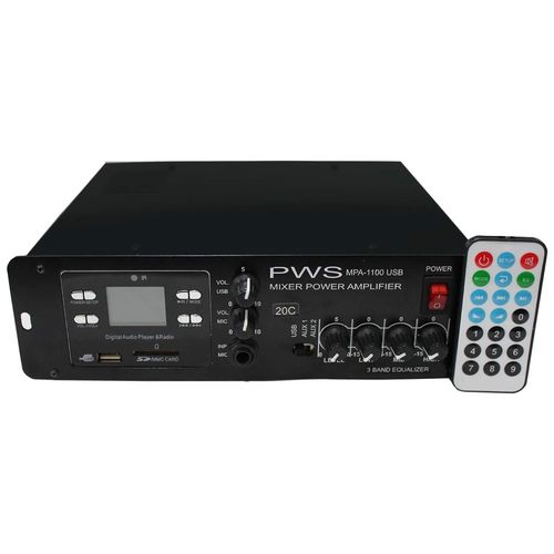 Amplificador para Som Ambiente USB/FM 20C MPA-1100 - PWS