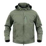 QIQICHEN Waterproof Jacket Soft Shell Tactical caça Brasão Homens Trench Outono Inverno camuflagem roupas casacos de caça Swat