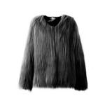 Quente Luxo Casual Faux Fox casaco de pele Parka de mangas compridas Overcoat por Mulheres