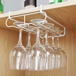 Racks de vinho de metal branco Bar Champagne Glasses Cups Storage Holder Cabinet Hanging