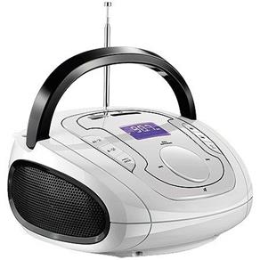 Radio Boombox Fm/Usb/Sd/Bt Bluetooth Branco e Preto Sp185