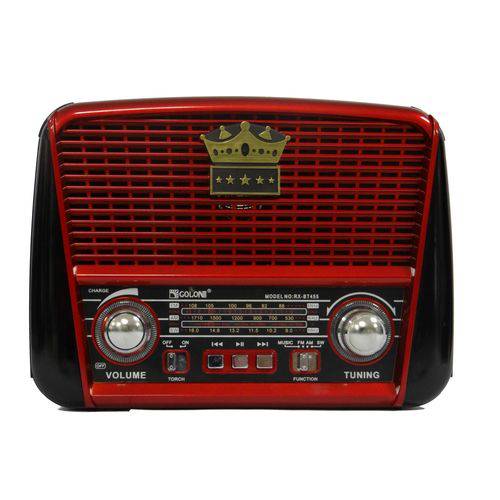 Radio Portatil Am Fm Bluetooth Usb e Cartão Retrô Vintage