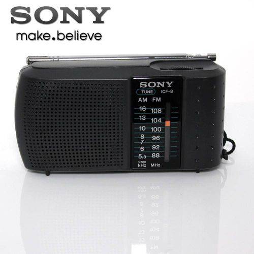 Rádio Portátil Sony Am/Fm Icf-8