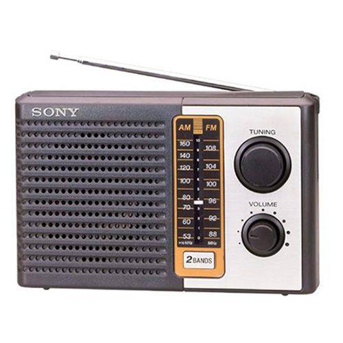 Radio Portatil Sony Icf-f10 - Am/fm, 2 Bandas, Entrada para Fones de Ouvido