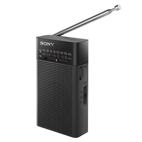 Rádio Portátil Sony ICF-P26 AM e FM - Preto