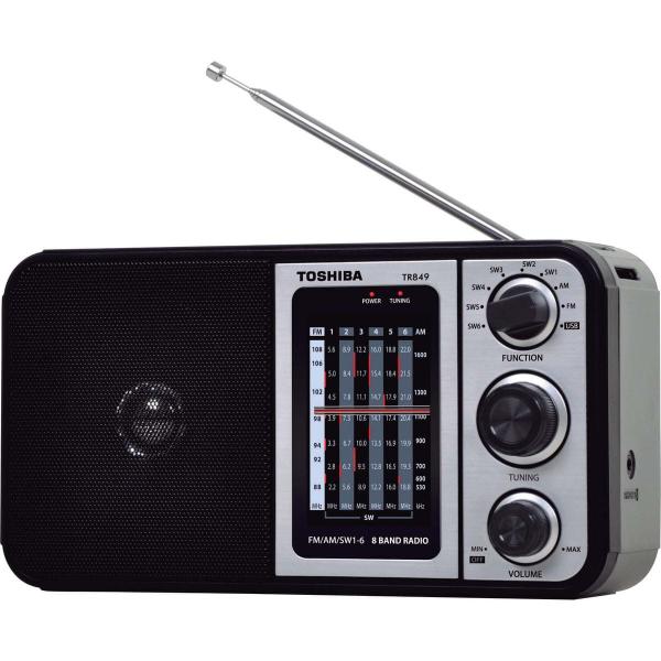 Rádio Portátil TR849 FM AM USB MP3 Preto SEMP TOSHIBA