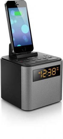 Rádio Relógio Philips AJT-3300B - FM - Bluetooth - Prata - Bi-volt