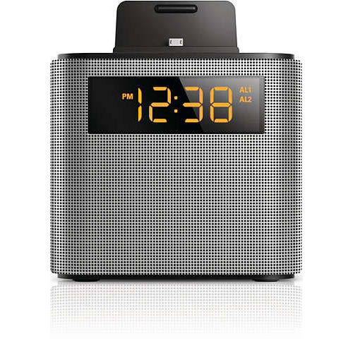 Rádio Relógio Philips Ajt-3300b - Fm - Bluetooth - Prata - Bi-volt