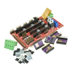 RAMPAS 1.4 Controlador Board + 5PCS DRV8825 StepStick Module Driver para impressoras 3D