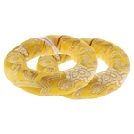 Random 2 Piece Round Silk Tibetan Singing Bowl Ring Almofada para Dharma 10cm