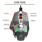 Ratos Wired Gaming Mouse 6400 ppp 7-Key programável