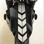 Reflective motocicleta Adesivo Decalque da roda de carro em Fender 34x5cm Waterproof