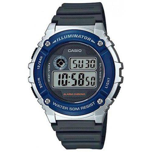 Relógio Casio Masculino Esporte Azul Digital W-216h-2avdf
