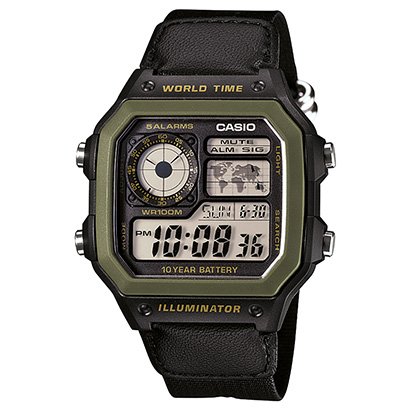 Relógio Digital Casio AE-1200WHB-1BVDF Masculino