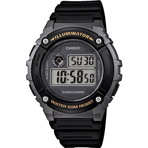 Relógio Masculino Casio Digital W-216H-1Bvdf - Preto