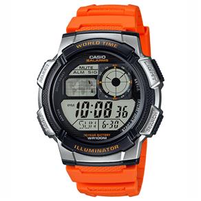 Relógio Masculino Digital Casio AE-1000W-4BVDF - Laranja