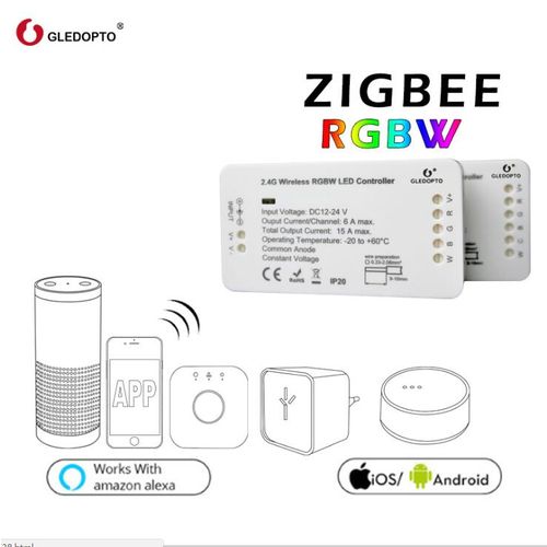 RGBW Zigbee Hue App Controller para luzes de tira