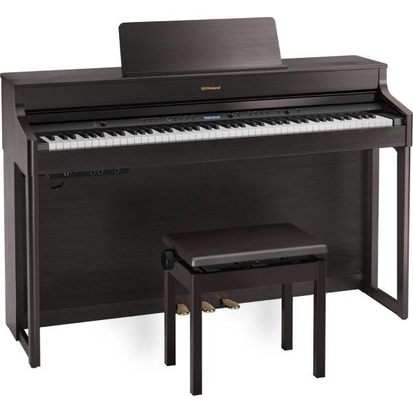 Roland Piano Digital com Banco BNC05 e Suporte KSH704 HP-702 DR