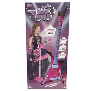 Rosa Rock Star Guitarra Infantil - Zoop Toys
