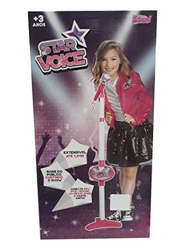 Rosa Rock Star Microfone Infantil - Zoop Toys ZP00220