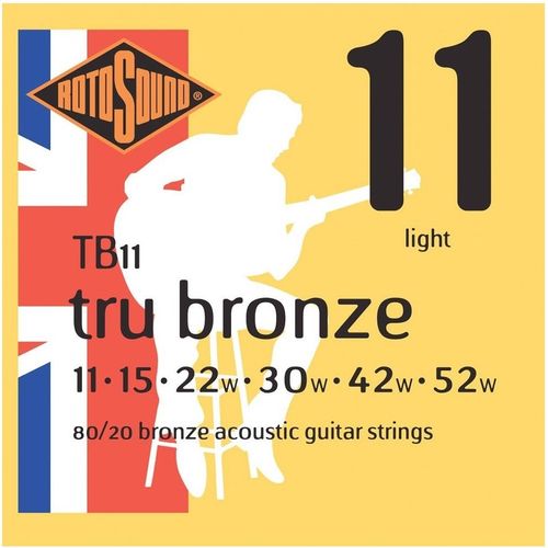 Rotosound TB11 Tru Bronze Acoustic Guitar Strings (1152)