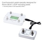 Rowin BeatLoop Pedal de pedal de pedal duplo para Rowin BEAT LOOP Pedal de efeito de gravação com cabo de 6,35 mm