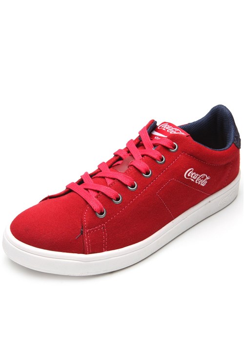 Sapatênis Coca Cola Shoes Logo Vermelho
